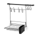 Kit Cozinha Suspensa Cook Home 8 Black - Arthi - Preto