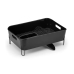 Escorredor De Pratos C/porta Talheres Deluxe 12 Pratos - Preto