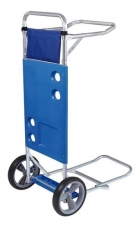 Carrinho De Praia Alumínio C/ Suporte De Caixa Térmica - Mor