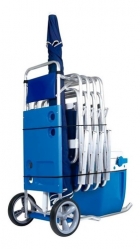 Carrinho De Praia Alumínio C/ Suporte De Caixa Térmica - Mor