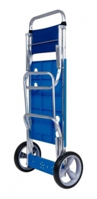 Carrinho De Praia Alumínio C/ Suporte De Caixa Térmica - Mor