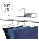 Cabide Para Calça Cromado - Kit Com 03 Unidades - Arthi