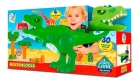 Baby Land Dino Jurássico Com 30 Blocos De Montar E 4 Sons