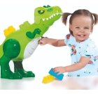 Baby Land Dino Jurássico Com 30 Blocos De Montar E 4 Sons