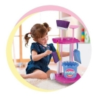 Kit De Limpeza Infantil (vassoura, Rodo E Pá) - Monte Líbano