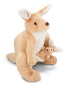 Canguru De Pelúcia Com Filhote 43 Cm