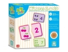 Jogo Educativo Números 1 A 10 Em Madeira C/ 20 Peças