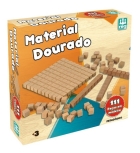 Jogo Didático Material Dourado - Madeira C/ 111 Peças
