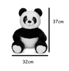 Ursinho Panda de Pelúcia 37cm Antialérgico e Lavável- Cortex