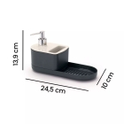 Dispenser Para Detergente Com Porta Bucha e Sab&atilde;o By Arthi